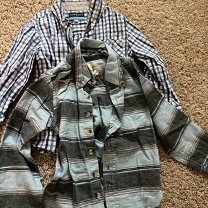 Set of 2 Button Down Toddler Shirts